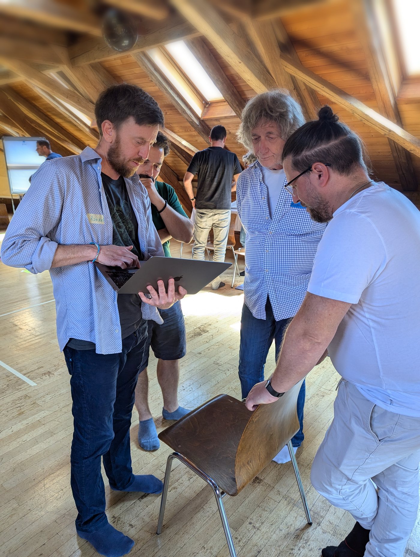 A leadership team in a working assessment session